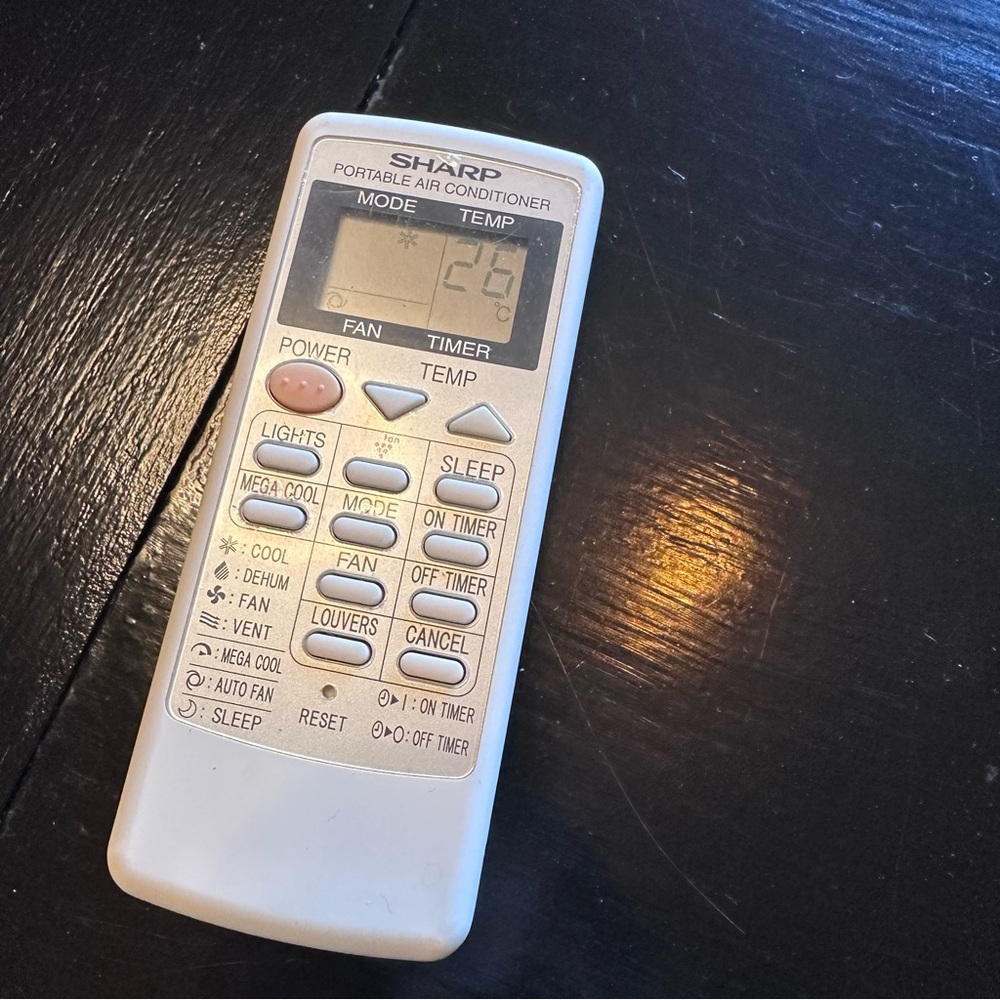 Sharp Portable Air Conditioner Remote Replacement